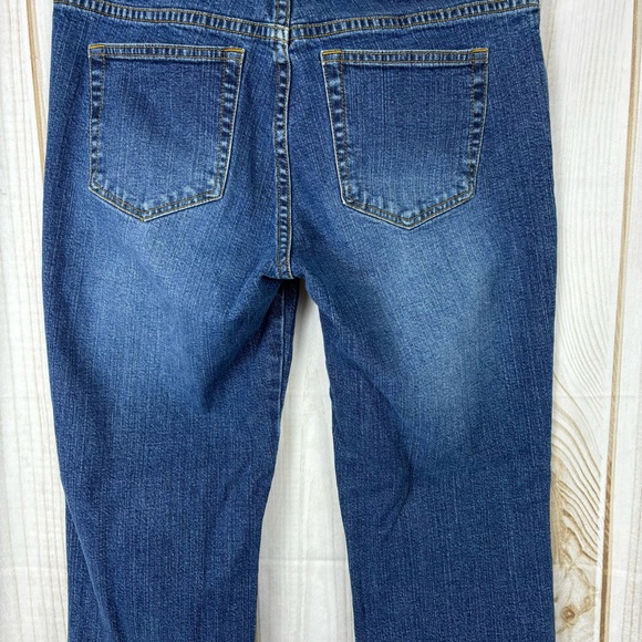 Lilly Pulitzer Mid-Rise Cropped Jeans Straight Leg Blue Denim Capris Size 6 - Picture 7 of 15
